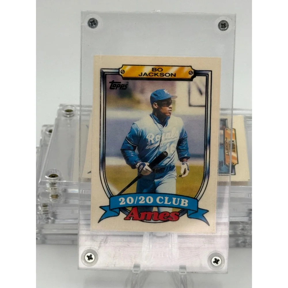 1989 Topps Ames 20/20 Club Bo Jackson 17 Kansas City Royals Baseball Card
